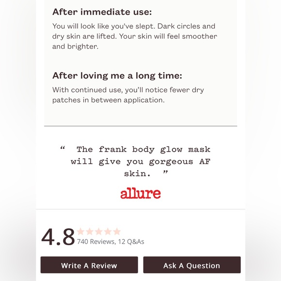 ⭐️ 3 for $22 - Frank Body | Glow Mask, NWT - Picture 9 of 11